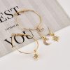 Hot Sale Alloy Fishtail Pineapple Fruit Earring Set