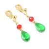 Anime Howl's Moving Castle Water Drop Resin Earrings Necklace Jewelry Set