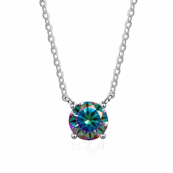 S925 Sterling Silver Moissanite 1 Karat Necklace