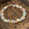 Dopamine Color Crystal Flowers Bracelet