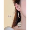 Silver Needle Big Circle Simple Bracelet Earrings High Sense