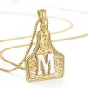 Fashion Personalized Letter Embossed Necklace
