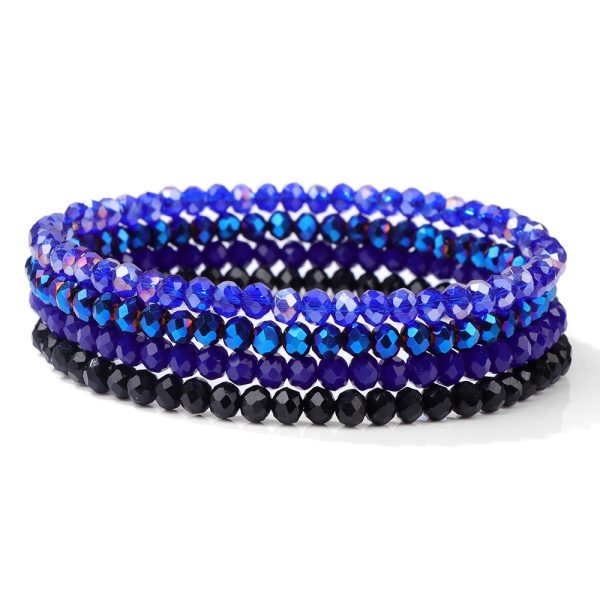 Artificial Crystal Elastic String Bracelet For Women