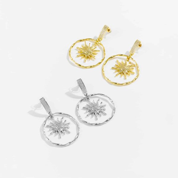 Fashion Premium Design Sense Earrings Circle Pendant Earrings
