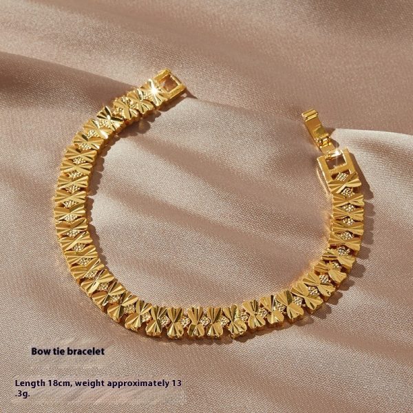 New Fashion Personality Placer Gold Bracelet Women