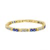 Hollow Cross Colorful Crystals Inlaid Open-ended Bracelet Sweet And Cool Temperament