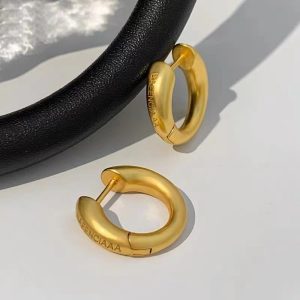 Fashion Ladies Simple Circle Metal Earrings