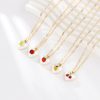 Temperament Girlish Heart Necklace FHearts Fruit Pendant