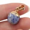 Natural Stone Semi-precious Stone Small Bean Shaped Pendant Handmade Necklace