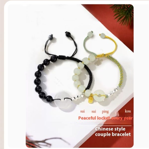 Peace Buckle Couple Braid Rope Girls And Boys Pair Of Hands