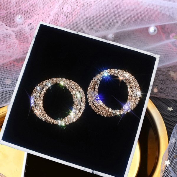 Fashion Simple Ladies Circle Earrings