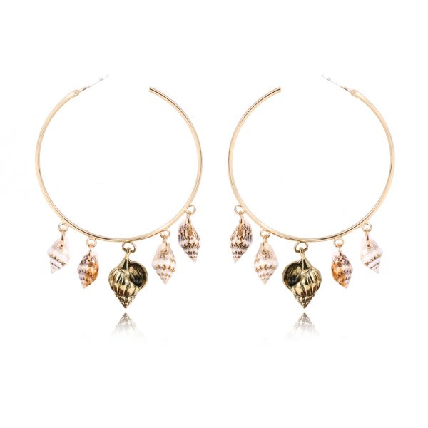 European And American Hot Style Big Circle Earrings Simple Fashion