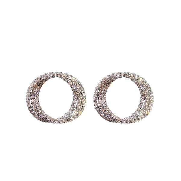 Fashion Simple Ladies Circle Earrings
