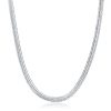 Fashion Men's And Women's Flat Snake Bone Necklace