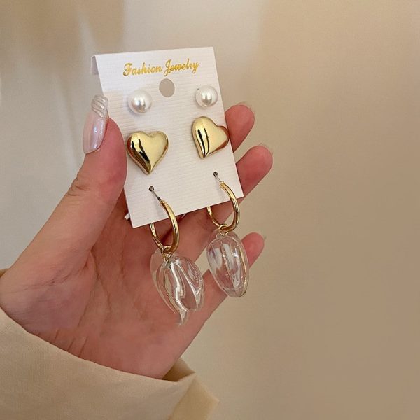 9b0ee49f-c5c9-408b-af8c-51f2ed884da9.jpg 925 Silver Needle Pearl Love Earrings Six-piece Set