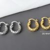 Fashionable All-match Diamond Circle Copper Earrings