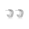 Geometric Circle High-grade S925 Sterling Silver Earrings For Women