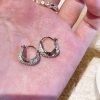 925 Silver Needle High-grade Zircon Earrings For Women