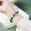 High Grade Green Beads String Women Bracelet