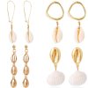 Natural Shell Long Conch Set