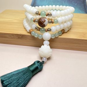 Fashion Personality White Jade Bodhi Bracelet