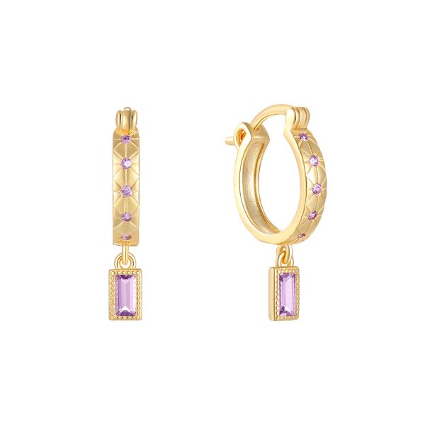 Cassidy Diamond Hoops