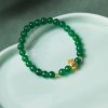 High Grade Green Beads String Women Bracelet