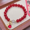 Red Agate Bracelet Female Lucky Bag Bamboo Festival New Year