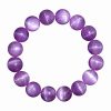 Ice-like Cat's Eye Spodumene Purple Bracelet Natural Waxy