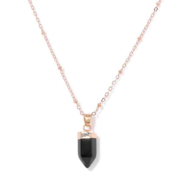 Natural Stone Pendant Necklace Women