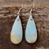 Stone Trapezoid Drop Boho Luxury Earrings