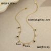 Multicolor Zircon Tassel Pendant Necklace
