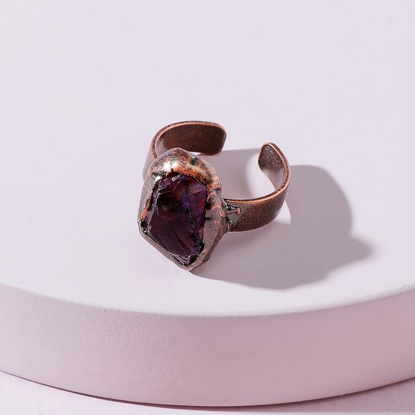 9d0a4d3b-eafc-4ce6-8333-129bfb09ecab.jpg Cross-border Source Of Jewelry Copper-clad Stone Vintage Ring