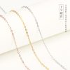 Women's Sterling Silver Necklace 925 Sterling Silver Simple Accessories Elegant 18k Plated