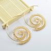 Personalized Circle Spiral Ear Clip