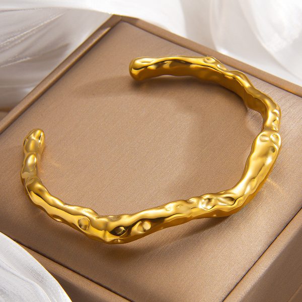 Irregular C-type Open-ended Bracelet Korean Ins Style