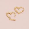 Heart-shaped Earrings Temperament And Circle Earrings Earrings