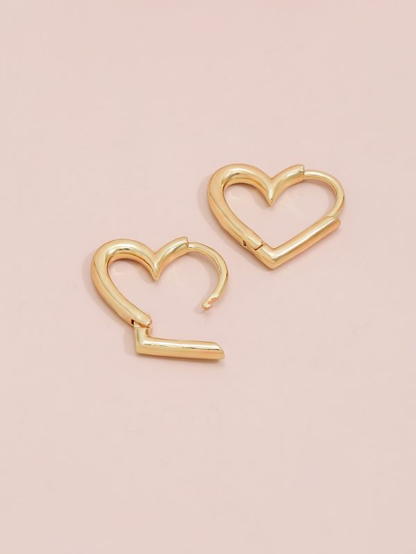 Heart-shaped Earrings Temperament And Circle Earrings Earrings