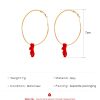 Simple Ethnic Style Kitten Circle Earrings Female Geometric