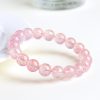 Natural White Water Strawberry Crystal Ball Bracelet