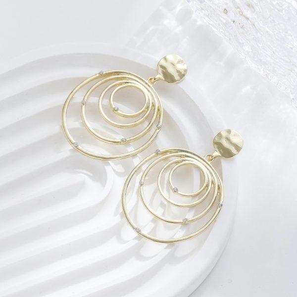 Fashion Creative Style Multi-layer Circle Exaggerated Big Ear Ring