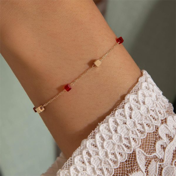 9dd3cce5-54d6-4d78-9b7a-13d049a4f5e6.jpg New Simple Three-dimensional Square Necklace Bracelet For Women
