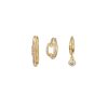 Simple And Fashionable Zircon Tassel Earrings Set