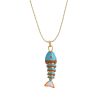 Necklace Female Fishtail Colorful Light Luxury Temperament All-match