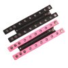 Rivet Chain Ornament Leather Bracelet Women's Round Hole Zipper Wide Version