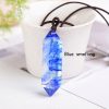 Natural Crystal Rough Hexagonal Prism Energy Stone Jewelry