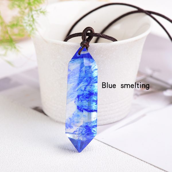 Natural Crystal Rough Hexagonal Prism Energy Stone Jewelry