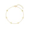 S925 Sterling Silver Minimalist INS Love Twin All-match Bracelet