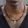 9e6b2abe-5b0e-4ec7-84ac-1775068e6120.jpg Men's Hip-hop Retro Black Agate Cross Necklace