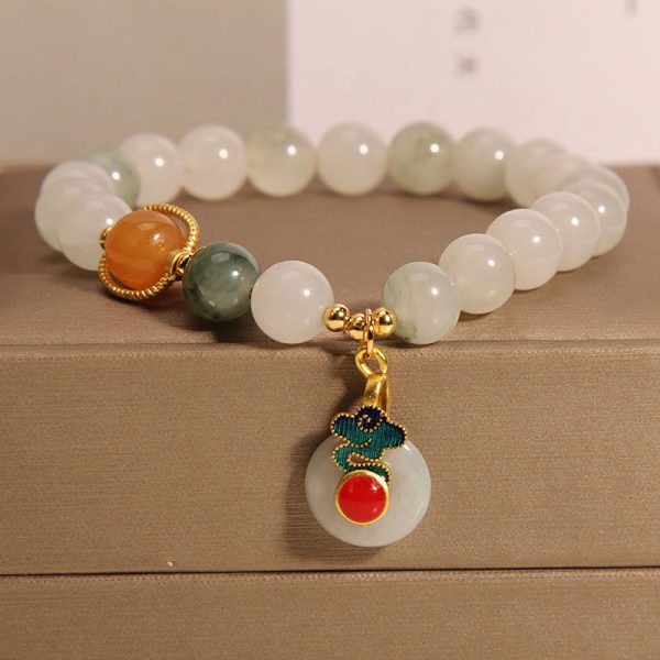 Ice Jade Crystal Bracelet Female Special-interest Design Mild Luxury Retro
